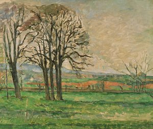 Holé stromy v Jas de Bouffan, 1885-1886 od Paul Cézanne