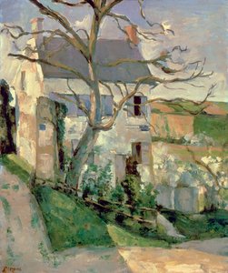 Dům a strom, c.1873-74 od Paul Cézanne