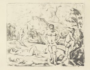 The Large Bathers, 1896-97 od Paul Cézanne
