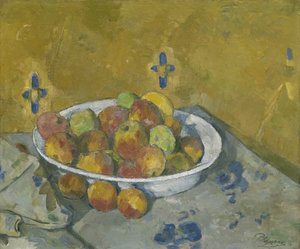 Talíř jablek, kolem roku 1877 od Paul Cézanne