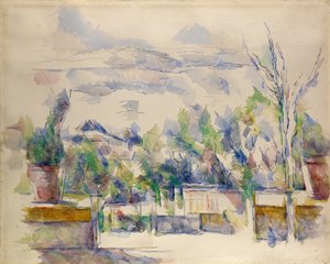 Terasa v zahradě v Les Lauves od Paul Cézanne