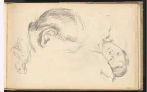 Tři hlavy, jedna z Madame Cézanne od Paul Cézanne