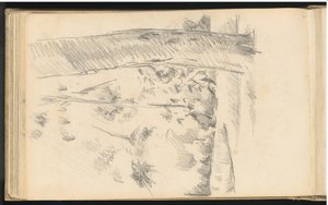 Stromy a keře od Paul Cézanne