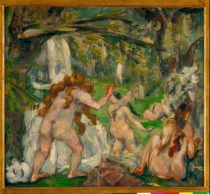 Tři koupající se od Paul Cézanne