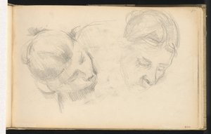 Dvě hlavy žen od Paul Cézanne