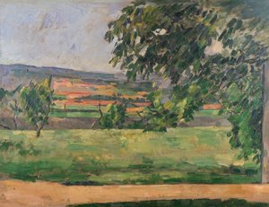 Pohled z Jas de Bouffan, 1875-76 od Paul Cézanne