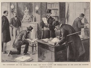 Vláda a agitátoři v Paříži, policie zaútočila na velitelství Ligue des Patriotes