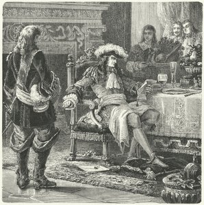 Vilém Oranžský dostává zprávu o narození prince z Walesu