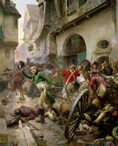 Henri de La Rochejaquelein (1772-94) v bitvě u Cholet, 17. října 1793