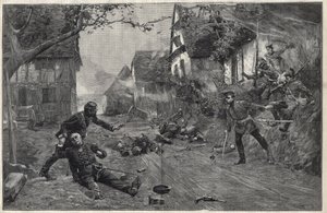 Válka 1870-1871 - v bitvě u Woerth (nebo bitvě u Froeschwiller Woerth, Froeschwiller-Woerth), 6. srpna od Paul Émile Boutigny