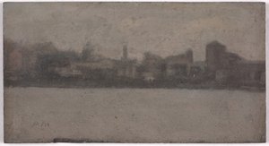Temže v Battersea (olej na desce akademie) od Paul Fordyce Maitland