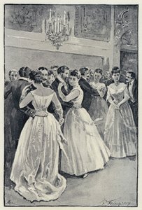 Ilustrace pro Anna Karenina: Kitty at the ball (litho)