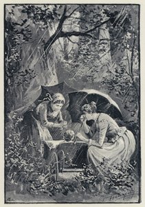 Ilustrace pro Anna Karenina: Bouře v Kolok Woods (litho) od Paul Frenzeny