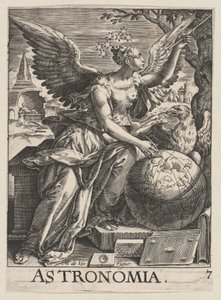 Deska 7: Astronomia, od The Seven Liberal Arts, ca. 1628-66, ca. 1628-66. od Paul Fürst