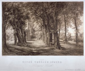 The Upper Terrace Avenue, Hampstead Heath, Londýn, c1840 od Paul Gauci