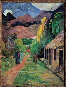 Ulice na Tahiti Malba Paula Gauguina (1848-1903) 1891 Tolede, muzeum umění od Paul Gauguin