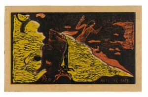 Auti te pape (Ženy u řeky), z Noa Noa Suite od Paul Gauguin