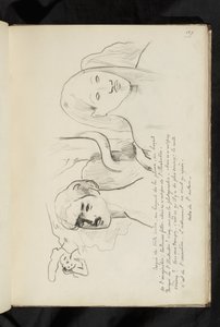 Avant et après - text a kresba Adama a Evy s hadem vinoucím se kolem stromu za nimi od Paul Gauguin