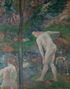 Lapači v Bretani Dva koupající se, 1887. od Paul Gauguin