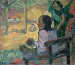 Be Be (Narození Páně) od Paul Gauguin