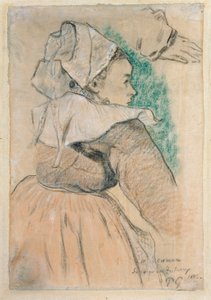 Bretonka v pravém profilu, 1886 od Paul Gauguin