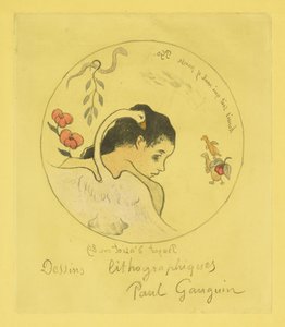 Design pro čínský talíř, 1889 od Paul Gauguin