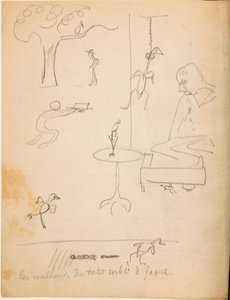 Kresba z alba kreseb vytvořených pro mladého Jacquese Bousqueta, 1889-90 od Paul Gauguin