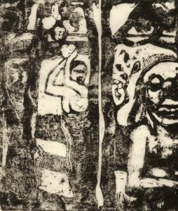 Žena sbírající ovoce a Oviri od Paul Gauguin