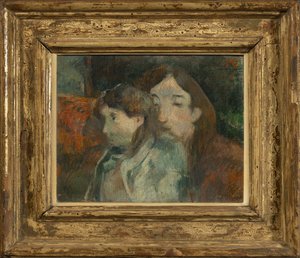 Postavy v interiéru [dříve: Umělecká vize NEBO Vize umělce: Autoportrét se synem] od Paul Gauguin