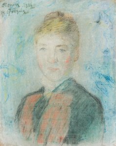 Francouzština:  Manthey, Portrait de Sophie Margrethe Manthey Mlle S. Manthey od Paul Gauguin