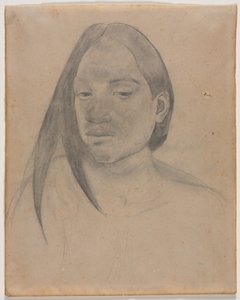 Hlava tahitské ženy od Paul Gauguin