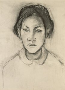 Hlava tahitské ženy od Paul Gauguin