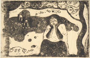Lidská bída, 1898-99. od Paul Gauguin
