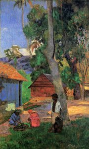 Chaty na Martiniku, 1887 od Paul Gauguin