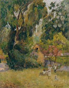 Chaty pod stromy od Paul Gauguin