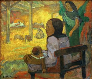 Malé dítě (tahitské Vánoce) od Paul Gauguin