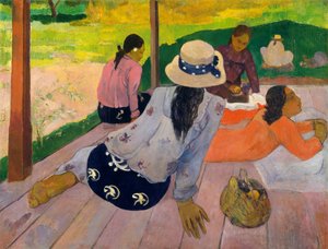 Siesta - obraz Paula Gauguina (1848-1903) od Paul Gauguin