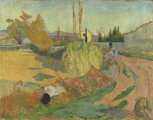 Krajina v Arles, 1888 od Paul Gauguin