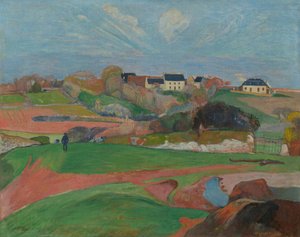 Krajina v Le Pouldu od Paul Gauguin