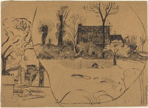 Krajina v Pont-Aven od Paul Gauguin