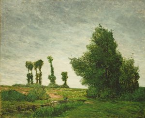 Krajina s topoly od Paul Gauguin