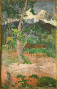 Krajina s koněm od Paul Gauguin