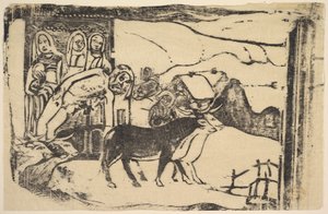 Bretaňská kalvárie, 1898-99. od Paul Gauguin