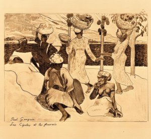 Cikády a mravenci od Paul Gauguin