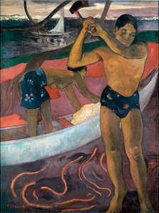 Muž s osou Malba Paula Gauguina (1848-1903) od Paul Gauguin