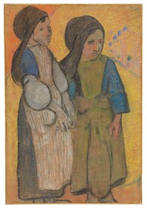 Malí Bretonci před mořem II od Paul Gauguin