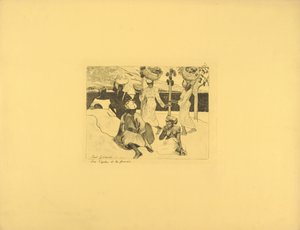 Kobylky a mravenci – suvenýr z Martiniku od Paul Gauguin