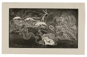 L’univers est créé (Vesmír se vytváří), ze suity Noa Noa od Paul Gauguin
