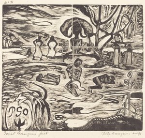Mahana Atua (jídlo bohů) od Paul Gauguin