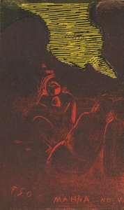 Mahna no Varua Ino The Demon Speaks [verso], 18941895. od Paul Gauguin